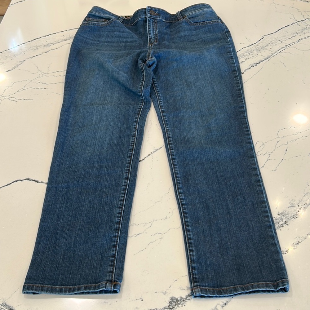Chico’s Straight Medium Blue Jean sz.2/L/12